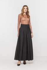 Bluzka z delikatnej koronki w odcieniu zgaszonego różu