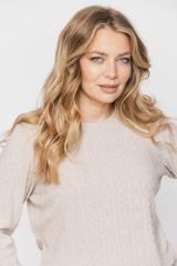 Bluzka z dzianiny sweterkowej z ozdobnymi złotymi guzikami