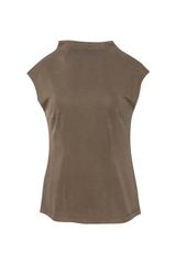 Bluzka z dzianiny w kolorze ciemnej oliwki