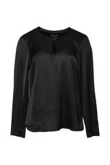 Bluzka z ozdobnym guzikiem przy dekolcie