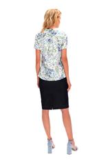 Bluzka z zakładkami o luźnym fasonie