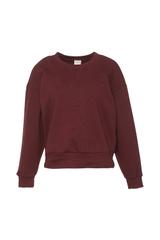 Bordowa klasyczna bluza w sportowym stylu