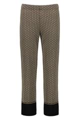 Wzorzyste dzianinowe spodnie