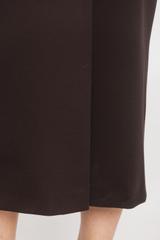 Brązowa elastyczna spódnica z rozporkiem z tyłu