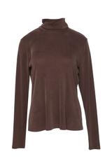 Brązowy golf z dzianiny wiskozowej