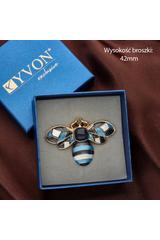 Niebieska broszka owad na magnes