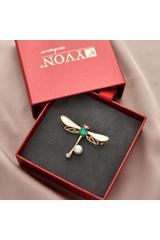 A unique brooch made from fine mother-of-pearl