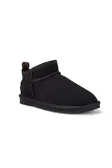 Czarne miękkie botki z naturalnego zamszu