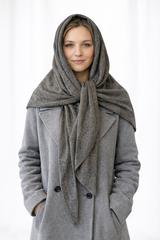 Wielofunkcyjna ciepła chusta z wełną