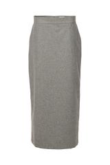 Ciepła szara spódnica z domieszką wełny