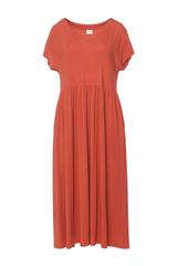 Codzienna dzianinowa sukienka z dekoltem w serek