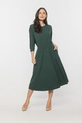 Codzienna sukienka z rękawem kimono i elastyczną talią