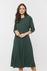 Codzienna sukienka z rękawem kimono i elastyczną talią