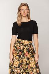 Czarna bluzka basic