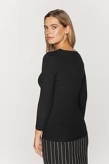 Czarna elastyczna bluzka