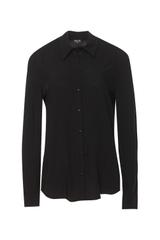 Czarna klasyczna koszula damska o prostym fasonie