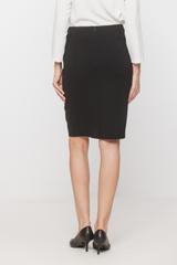 Czarna klasyczna spódnica z karczkiem