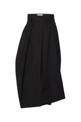 Czarna spódnica tulipan o długości midi