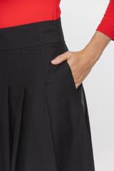 Czarna szeroka spódnica z bawełny w wersji maxi