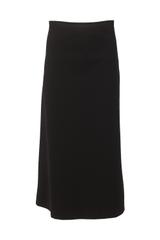 Czarna trapezowa spódnica z gumką w pasie