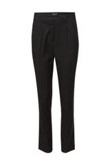 Czarne garniturowe spodnie ze zwężaną nogawką