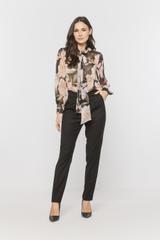 Czarne garniturowe spodnie ze zwężaną nogawką