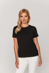 Czarny t-shirt z kryształkami