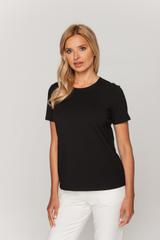 Czarny t-shirt z kryształkami