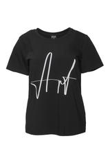 Czarny t-shirt z logo Bialcon Art