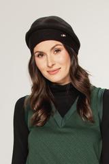Czarny wygodny beret