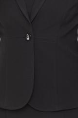 Black jacket with slimming pleats