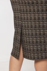 Dopasowana elastyczna spódnica z rozporkiem