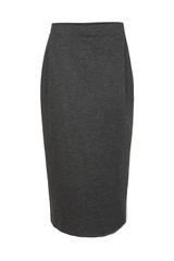 Dopasowana spódnica z ciemnoszarej grubej dzianiny