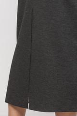 Dopasowana spódnica z ciemnoszarej grubej dzianiny