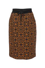 Dzianinowa bawełniana spódnica z kieszeniami