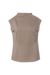 Dzianinowa bluzka z modelującymi zaszewkami