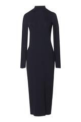 Dzianinowa sukienka w kolorze czarnym z półgolfem