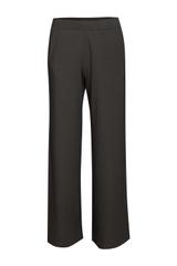 Dzianinowe czarne spodnie z wysokim stanem