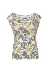 Elastyczna bluzka z kwiecistej wiskozy