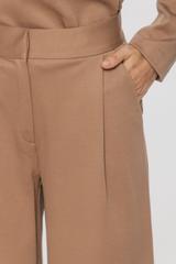 Elastyczne szerokie spodnie z wysokim stanem