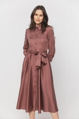 Elegancka bawełniana szmizjerka z szarfą