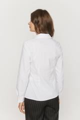 Elegancka biała koszula z żabotem