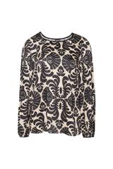 Elegancka wiskozowa bluzka z bufiastym rękawem