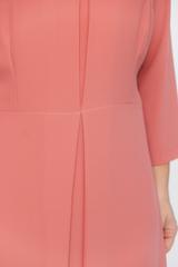 Elegancka zwiewna sukienka midi z kontrafałdą