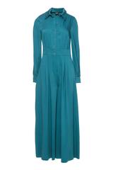 Elegancki kombinezon z długim rękawem i kołnierzykiem