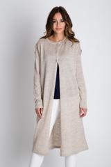 Długi sweter w kolorze ecru