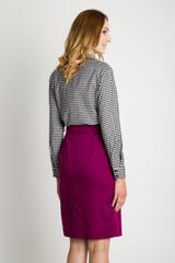 Amaranth skirt with lining