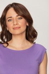 Fioletowa elastyczna bluzka