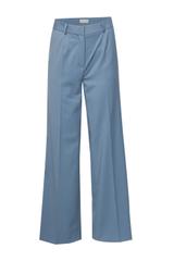 Garniturowe szerokie spodnie w kant