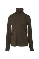 Golf z dodatkiem wełny w kolorze khaki